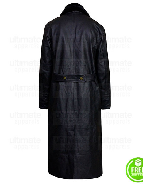 WW2 GERMAN WAFFEN SS ELITE OFFICE MILITARY FUR COLLAR LEATHER COAT WW2 GERMAN WAFFEN SS ELITE OFFICE MILITARY FUR COLLAR LEATHER COAT