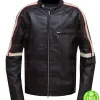 War Of the Worlds Tom Cruise Brown Stripes Leather Jacket