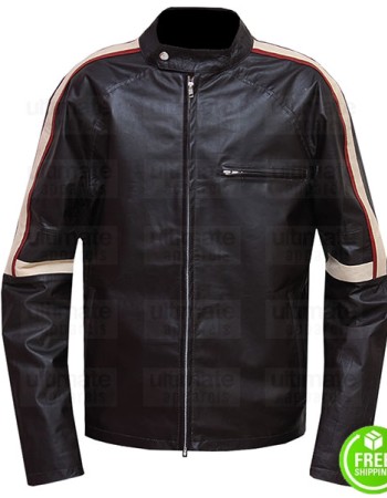 War Of the Worlds Tom Cruise Brown Stripes Leather Jacket