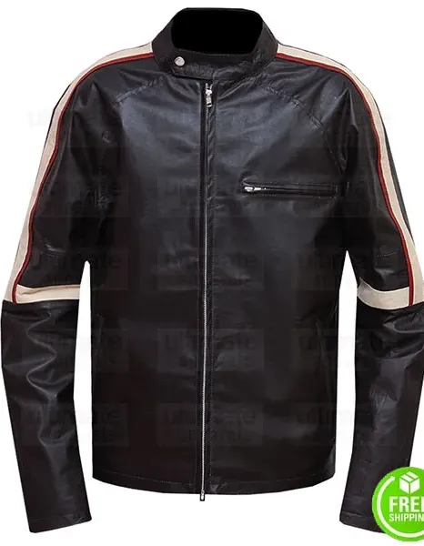 War Of the Worlds Tom Cruise Brown Stripes Leather Jacket