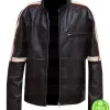 War Of the Worlds Tom Cruise Brown Stripes Leather Jacket