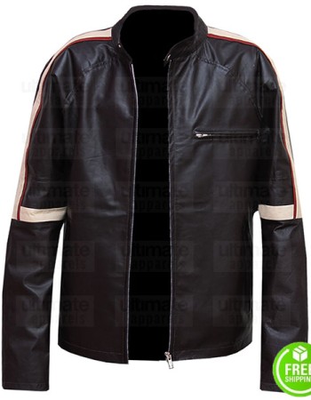 War Of the Worlds Tom Cruise Brown Stripes Leather Jacket War Of the Worlds Tom Cruise Brown Stripes Leather Jacket