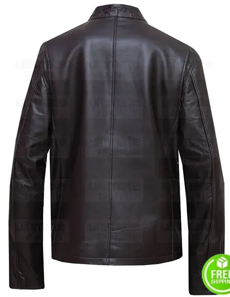 War Of the Worlds Tom Cruise Brown Stripes Leather Jacket