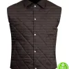 YELLOWSTONE KEVIN COSTNER (JOHN DUTTON) BROWN COTTON VEST