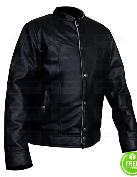 ZOMBIELAND DOUBLE TAP WOODY HARRELSON BLACK JACKET