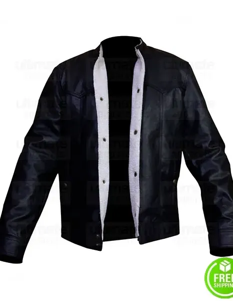 ZOMBIELAND DOUBLE TAP WOODY HARRELSON BLACK JACKET