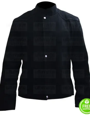 ZOMBIELAND WOODY HARRELSON (TALLAHASSEE) BLACK SUEDE LEATHER JACKET