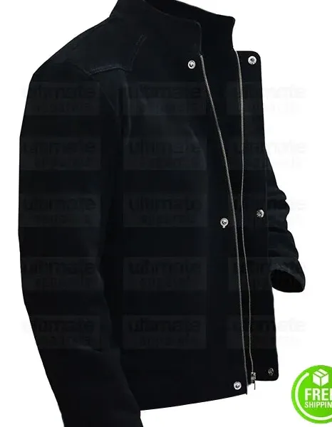 ZOMBIELAND WOODY HARRELSON (TALLAHASSEE) BLACK SUEDE LEATHER JACKET ZOMBIELAND WOODY HARRELSON (TALLAHASSEE) BLACK SUEDE LEATHER JACKET