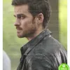 ONCE UPON A TIME COLIN O'DONOGHUE (CAPTAIN HOOK) BLACK LEATHER JACKET