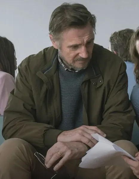 ORDINARY LOVE LIAM NEESON (TOM) BROWN COTTON JACKET