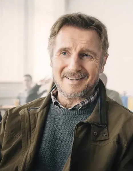 ORDINARY LOVE LIAM NEESON (TOM) BROWN COTTON JACKET