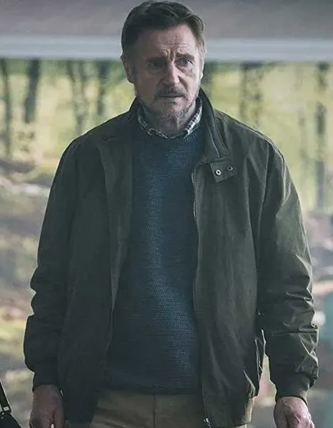 ORDINARY LOVE LIAM NEESON (TOM) BROWN COTTON JACKET