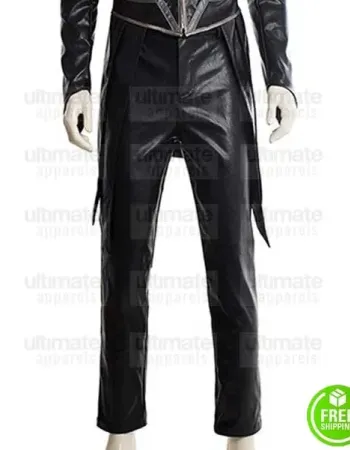 INHUMANS ANSON MOUNT (BLACK BOLT) BLACK LEATHER PANT
