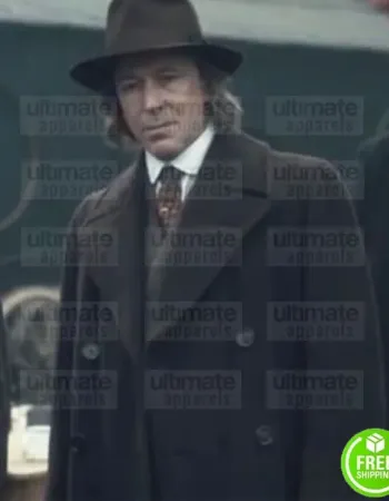 PEAKY BLINDERS AIDAN GILLEN (ABERAMA GOLD) BROWN WOOL COAT PEAKY BLINDERS AIDAN GILLEN (ABERAMA GOLD) BROWN WOOL COAT