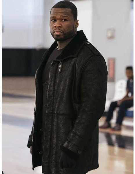 POWER 50 CENT (KANAN) BLACK FUR COLLAR JACKET