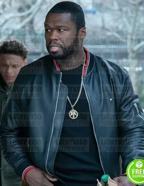 POWER 50 CENT (KANAN) BOMBER LEATHER JACKET POWER 50 CENT (KANAN) BOMBER LEATHER JACKET