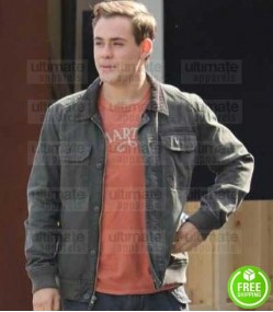 POWER RANGERS DACRE MONTGOMERY (JASON RED RANGER) GREY COTTON JACKET POWER RANGERS DACRE MONTGOMERY (JASON RED RANGER) GREY COTTON JACKET