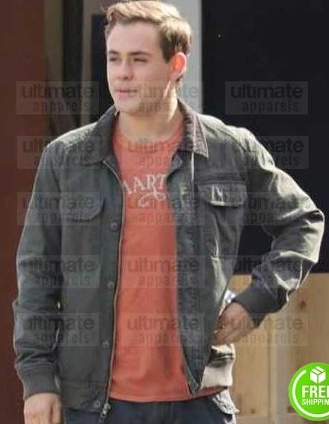 POWER RANGERS DACRE MONTGOMERY (JASON RED RANGER) GREY COTTON JACKET POWER RANGERS DACRE MONTGOMERY (JASON RED RANGER) GREY COTTON JACKET