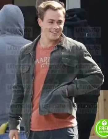 POWER RANGERS DACRE MONTGOMERY (JASON RED RANGER) GREY COTTON JACKET POWER RANGERS DACRE MONTGOMERY (JASON RED RANGER) GREY COTTON JACKET