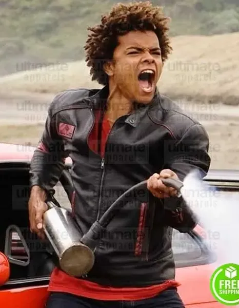 POWER RANGERS EKA DARVILLE (SCOTT TURMAN) BLACK LEATHER JACKET POWER RANGERS EKA DARVILLE (SCOTT TURMAN) BLACK LEATHER JACKET