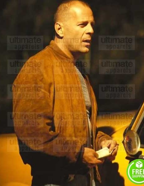Pulp Fiction Bruce Willis (Butch Coolidge) Brown Suede Leather Jacket Pulp Fiction Bruce Willis (Butch Coolidge) Brown Suede Leather Jacket