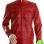 SLIM FIT RED MOTORCYCLE LEATHER JACKET
