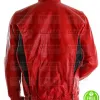 SLIM FIT RED MOTORCYCLE LEATHER JACKET SLIM FIT RED MOTORCYCLE LEATHER JACKET