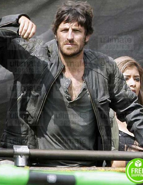RESIDENT EVIL THE FINAL CHAPTER EOIN MACKEN (DOC) BLACK LEATHER JACKET RESIDENT EVIL THE FINAL CHAPTER EOIN MACKEN (DOC) BLACK LEATHER JACKET