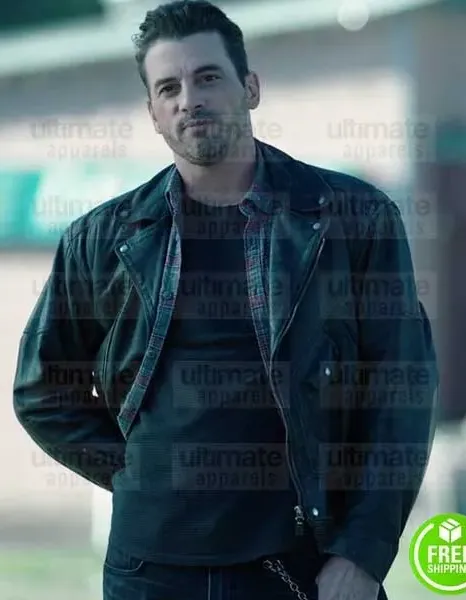 RIVERDALE SKEET ULRICH (FP JONES) BLACK LEATHER JACKET