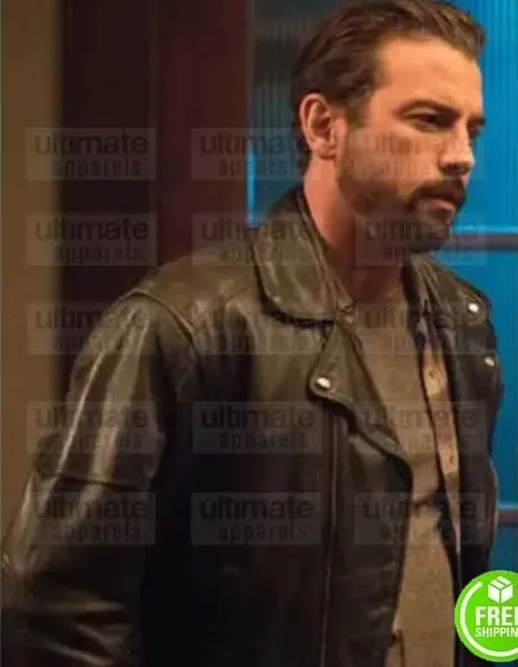RIVERDALE SKEET ULRICH (FP JONES) BLACK LEATHER JACKET