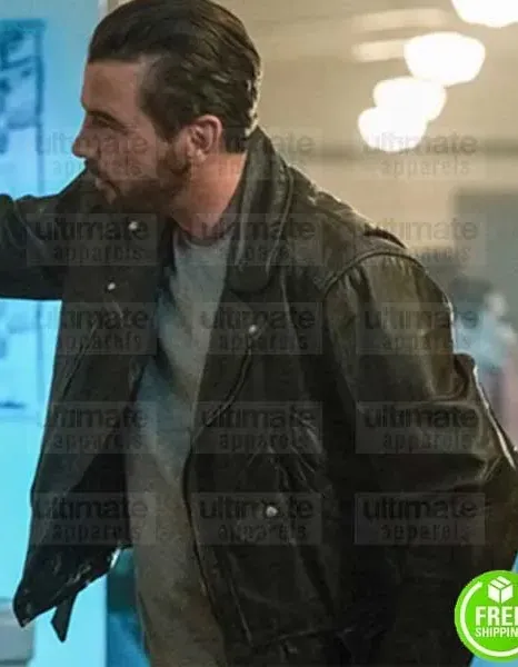 RIVERDALE SKEET ULRICH (FP JONES) BLACK LEATHER JACKET