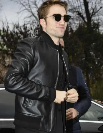 ROBERT PATTINSON BLACK BOMBER JACKET ROBERT PATTINSON BLACK BOMBER JACKET