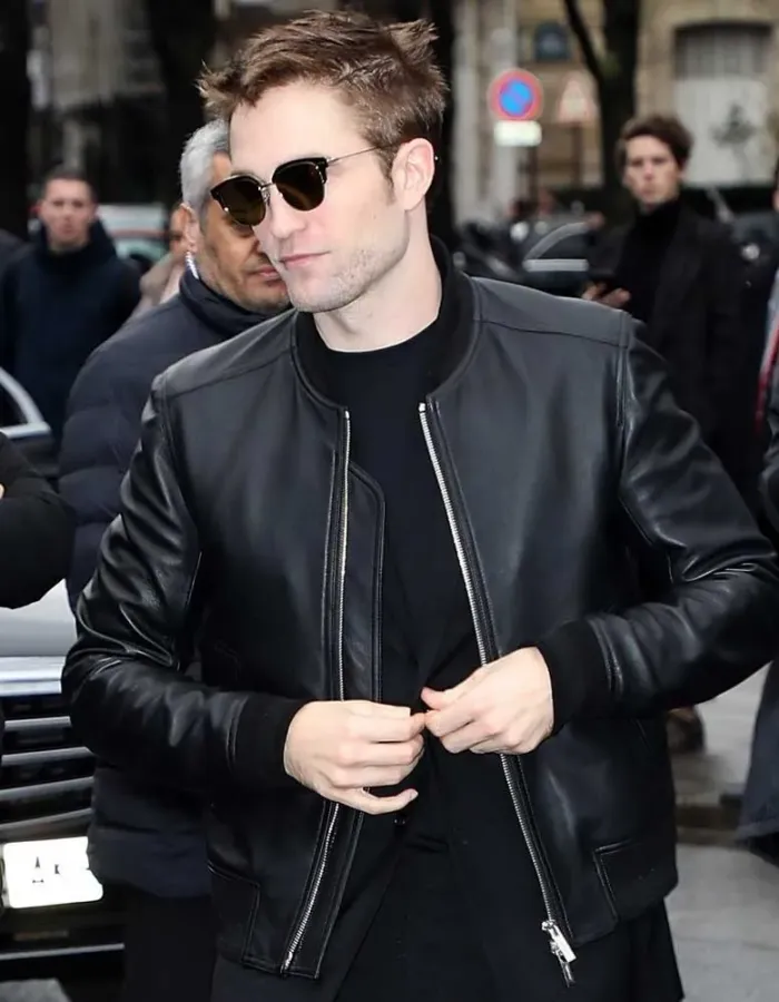 ROBERT PATTINSON BLACK BOMBER JACKET ROBERT PATTINSON BLACK BOMBER JACKET
