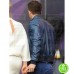 RYAN REYNOLDS BLUE BOMBER LEATHER JACKET