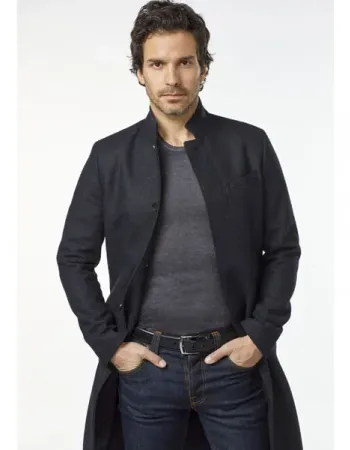 SALVATION SANTIAGO CABRERA BLACK TRENCH COAT