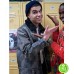 SEX EDUCATION SAMI OUTALBALI (RAHIM) BLACK FUR LEATHER JACKET