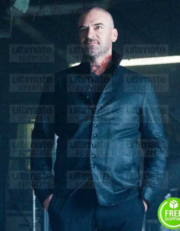 SHADOWHUNTERS ALAN VAN SPRANG (VALENTINE MORGENSTERN) BLACK LEATHER JACKET
