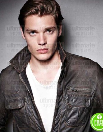 SHADOWHUNTERS DOMINIC SHERWOOD (JACE HERONDALE) BROWN LEATHER JACKET SHADOWHUNTERS DOMINIC SHERWOOD (JACE HERONDALE) BROWN LEATHER JACKET