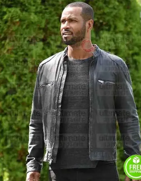 SHADOWHUNTERS ISAIAH MUSTAFA (LUCIAN GRAYMARK) BLACK LEATHER JACKET