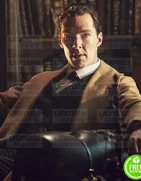 SHERLOCK BENEDICT CUMBERBATCH (SHERLOCK HOLMES) BROWN WOOL COAT