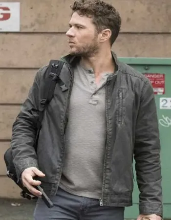 SHOOTER RYAN PHILLIPPE GREY COTTON JACKET
