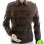MEN'S SLIM FIT BROWN BOMBER LEATHER JACKET