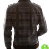 MEN'S SLIM FIT BROWN BOMBER LEATHER JACKET