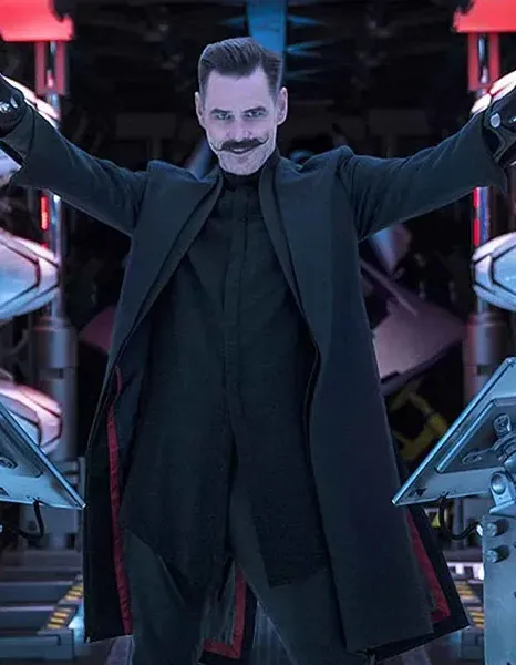 SONIC THE HEDGEHOG JIM CARREY BLACK COAT