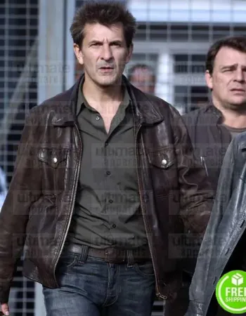 SPIRAL FRED BIANCONI BROWN LEATHER JACKET