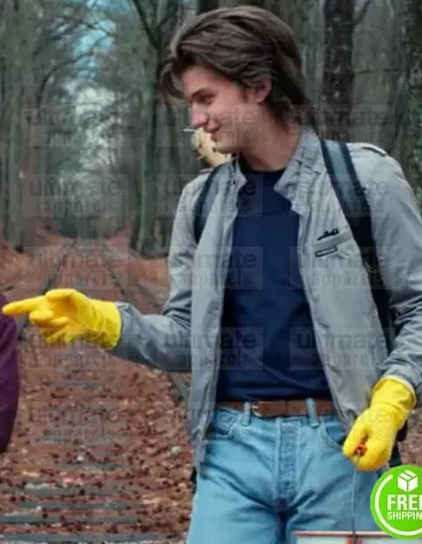 STRANGER THINGS JOE KEERY (STEVE HARRINGTON) COTTON JACKET STRANGER THINGS JOE KEERY (STEVE HARRINGTON) COTTON JACKET
