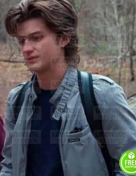 STRANGER THINGS JOE KEERY (STEVE HARRINGTON) COTTON JACKET STRANGER THINGS JOE KEERY (STEVE HARRINGTON) COTTON JACKET