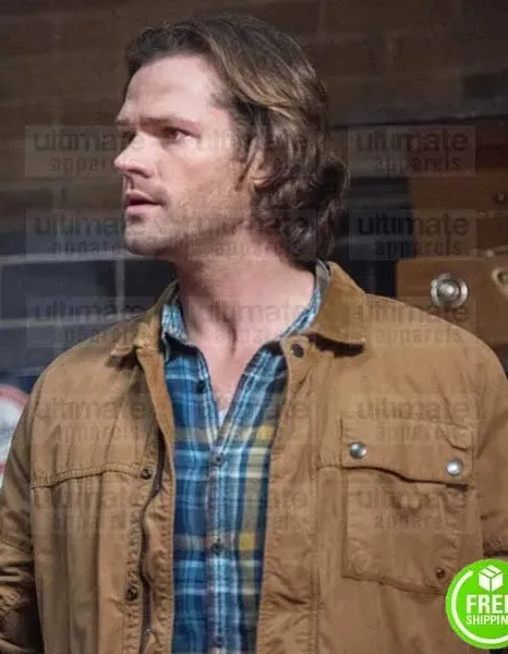 SUPERNATURAL JARED PADALECKI (SAM WINCHESTER) BROWN COTTON JACKET SUPERNATURAL JARED PADALECKI (SAM WINCHESTER) BROWN COTTON JACKET