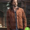 SUPERNATURAL JARED PADALECKI (SAM WINCHESTER) BROWN SUEDE LEATHER JACKET