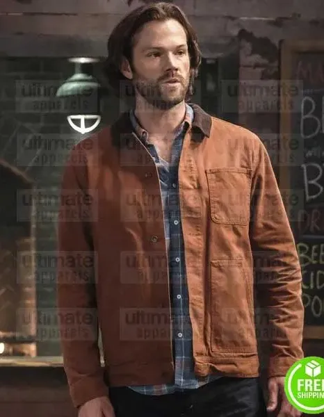 SUPERNATURAL JARED PADALECKI (SAM WINCHESTER) BROWN SUEDE LEATHER JACKET